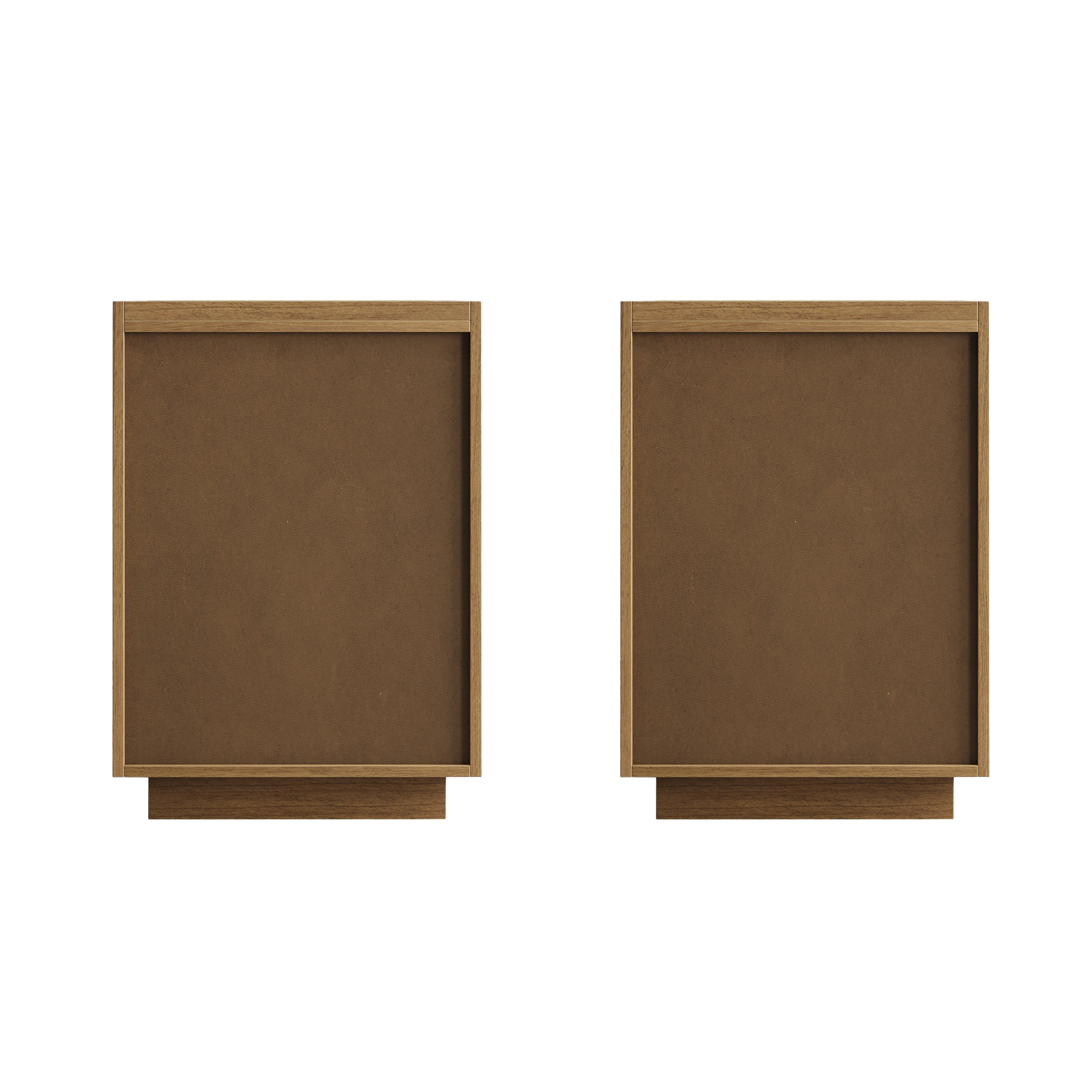 Moderner Nachttisch mit 2 Schubladen im minimalistischen Design (2er Set)