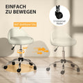 Moderner weißer verstellbarer Rollhocker