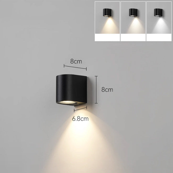 Moderne LED Wandleuchte für Innen- und Außenbereiche