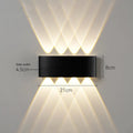 Moderne LED Wandleuchte für Innen- und Außenbereiche