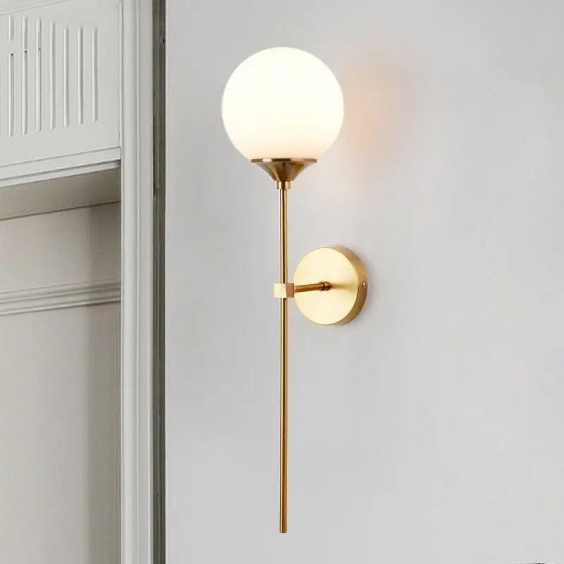 Moderne Nordische Glas Wandlampe, Klares Glas Schirm, E14 Basis, Zeitgemäßer Stil, 1-Licht, Nicht Dimmbar, AC Stromquelle