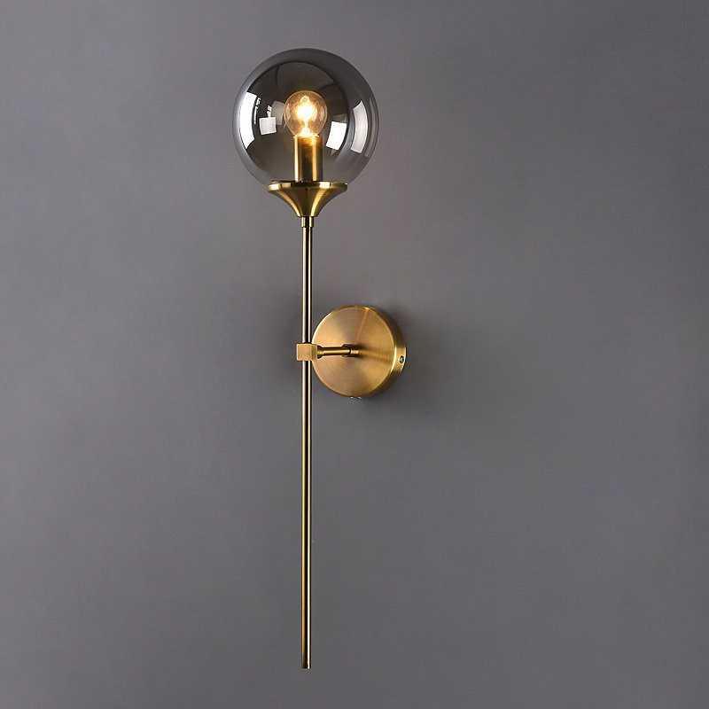 Moderne Nordische Glas Wandlampe, Klares Glas Schirm, E14 Basis, Zeitgemäßer Stil, 1-Licht, Nicht Dimmbar, AC Stromquelle