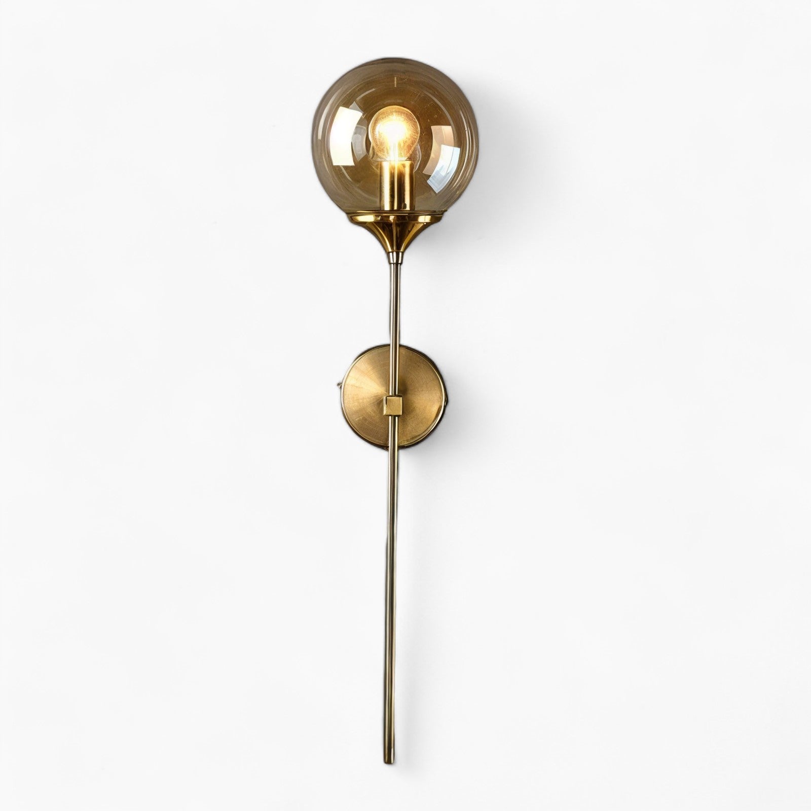 Moderne Nordische Glas Wandlampe, Klares Glas Schirm, E14 Basis, Zeitgemäßer Stil, 1-Licht, Nicht Dimmbar, AC Stromquelle