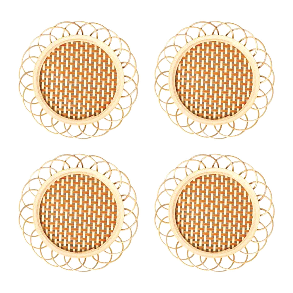 Bambus Untersetzer Set
