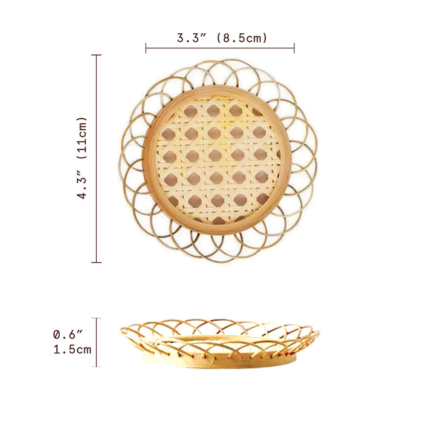 Bambus Untersetzer Set