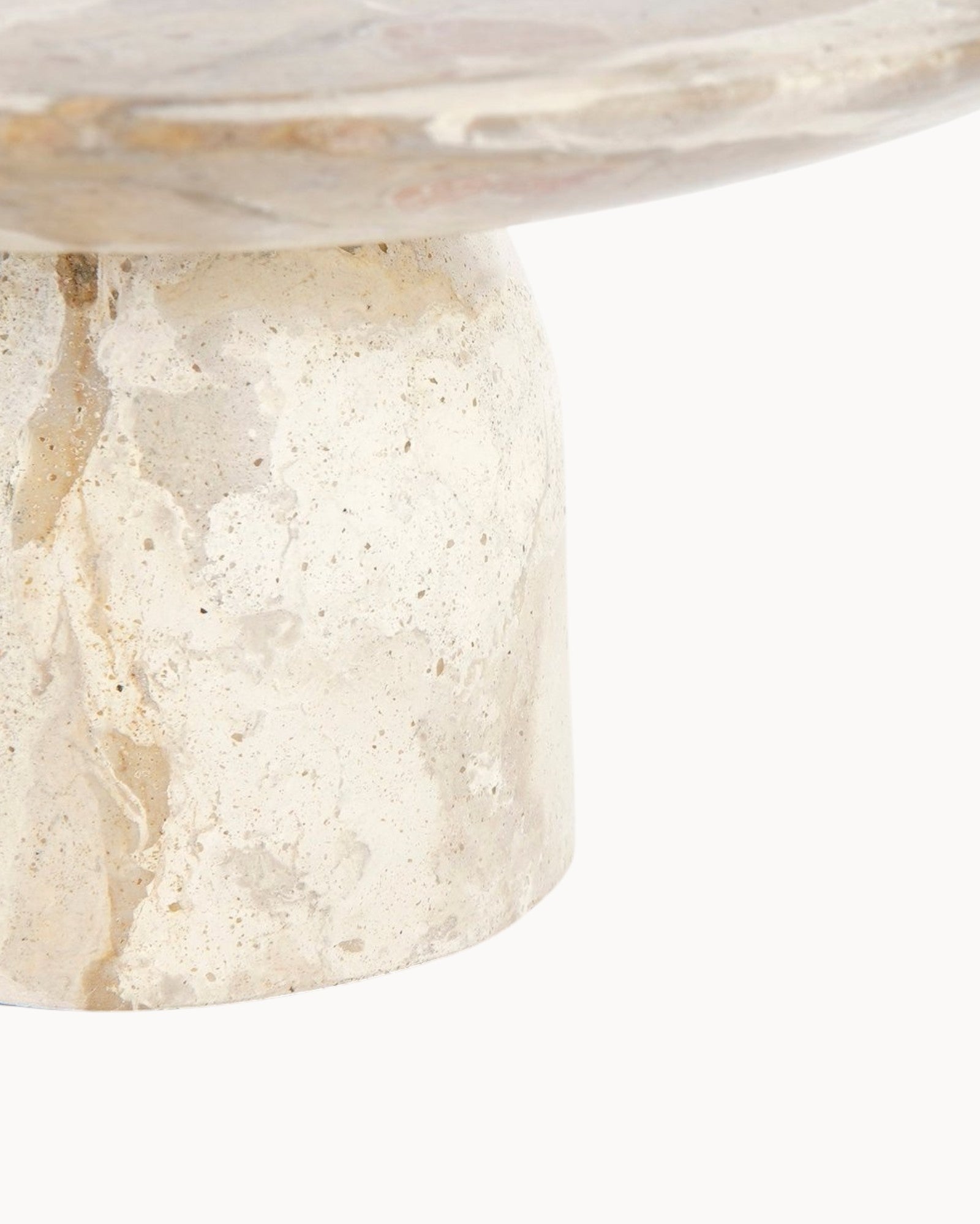 Mica Decorations – Kuchenständer Beige Marmor H11 x Ø25 cm