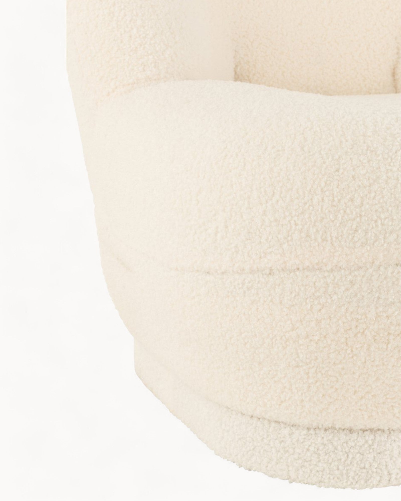 J-Line Sofa Teddy Bouclé Weiß – Modernes Design & Komfort