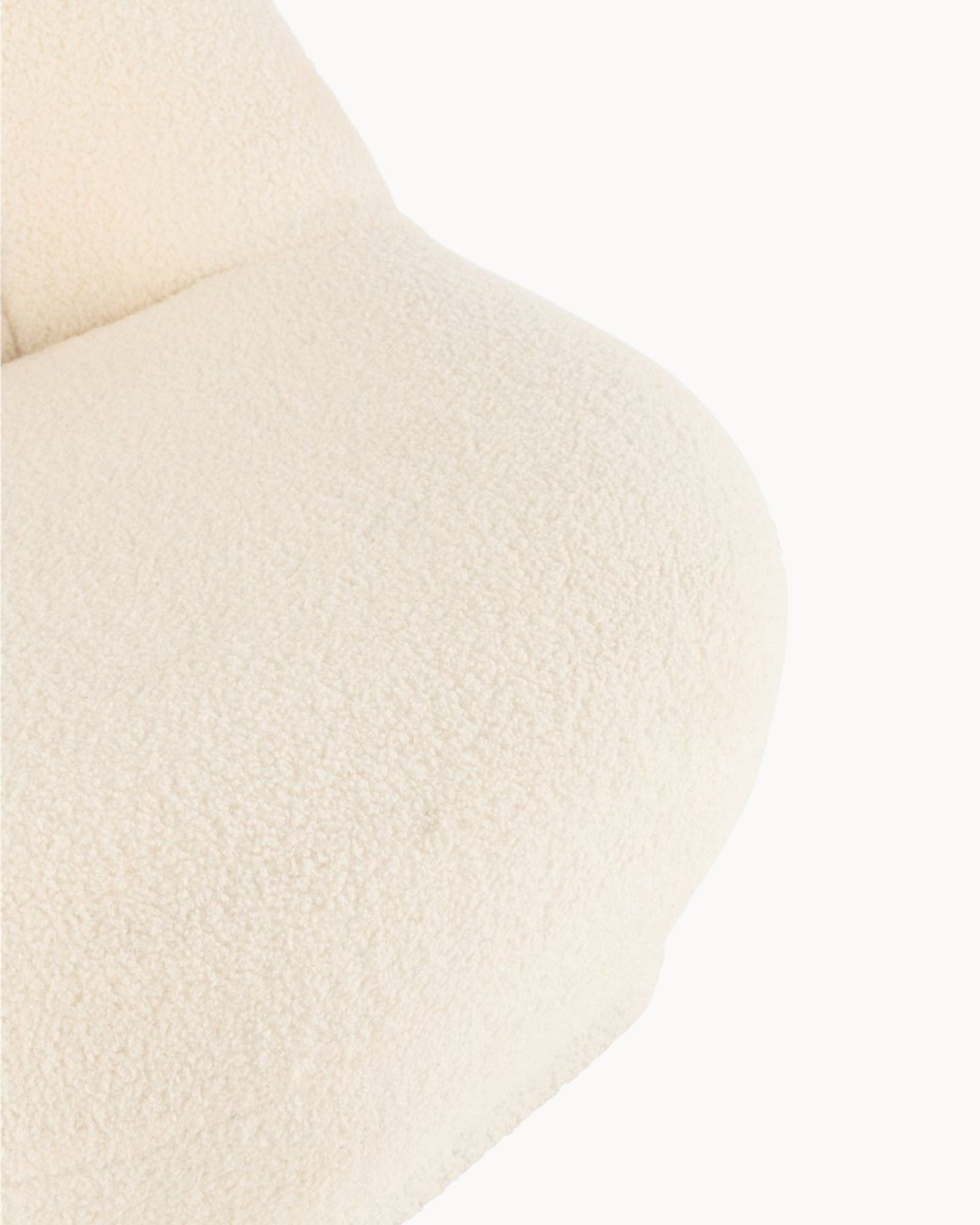 J-Line Sofa Teddy Bouclé Weiß – Modernes Design & Komfort