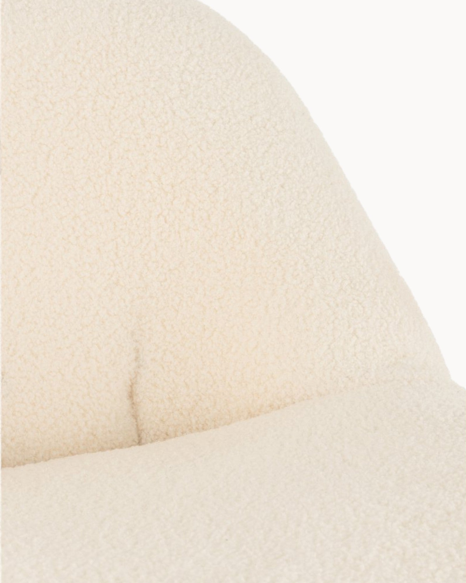 J-Line Sofa Teddy Bouclé Weiß – Modernes Design & Komfort