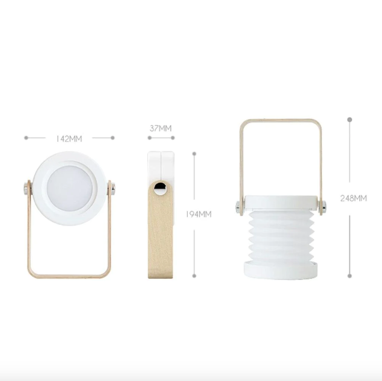 LED Laternen Nachtlicht, batteriebetrieben, Touch-Dimmbar, tragbar, USB