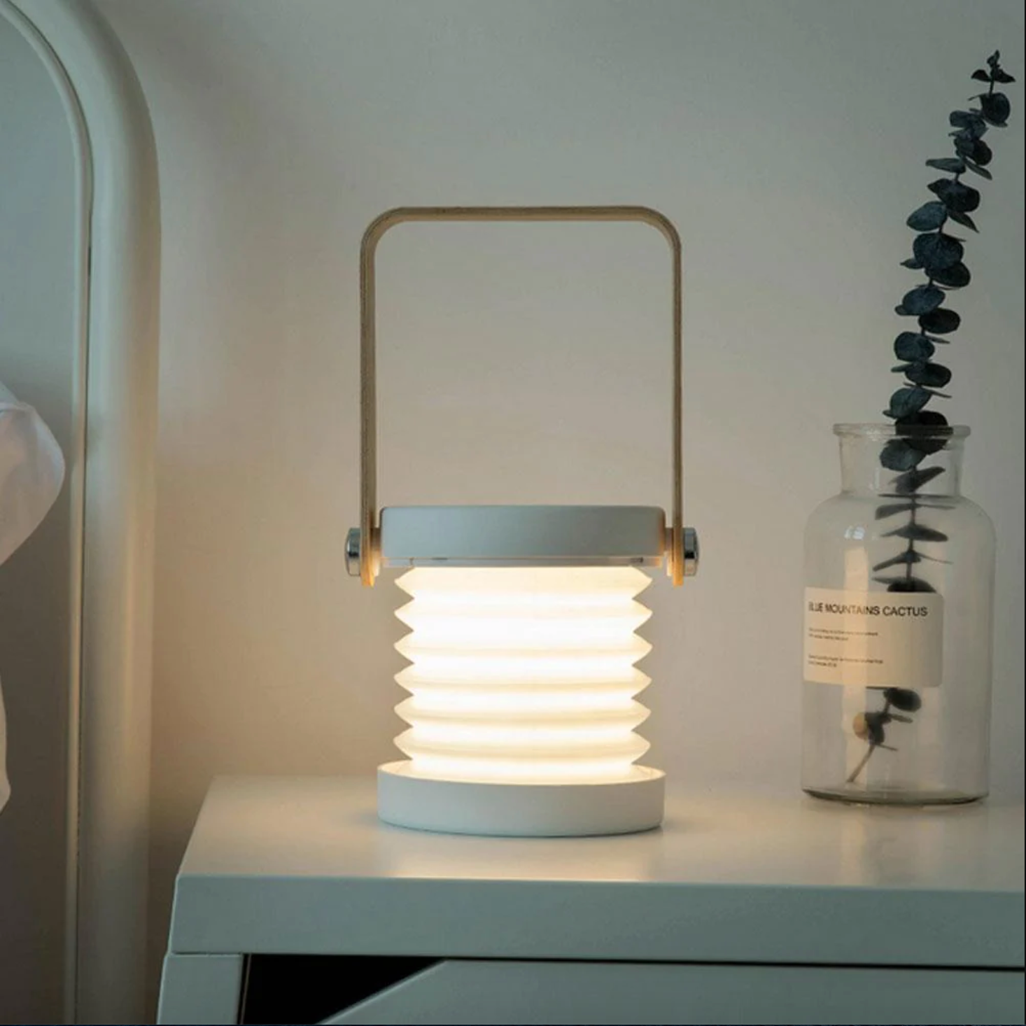 LED Laternen Nachtlicht, batteriebetrieben, Touch-Dimmbar, tragbar, USB