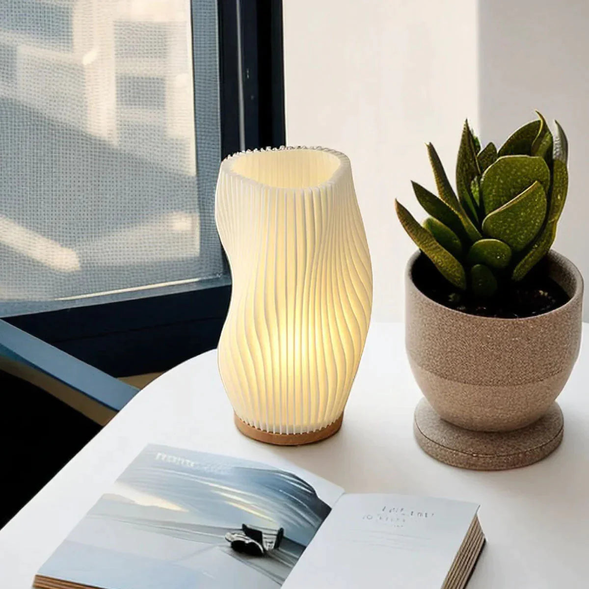 Wellenkamm Lampe