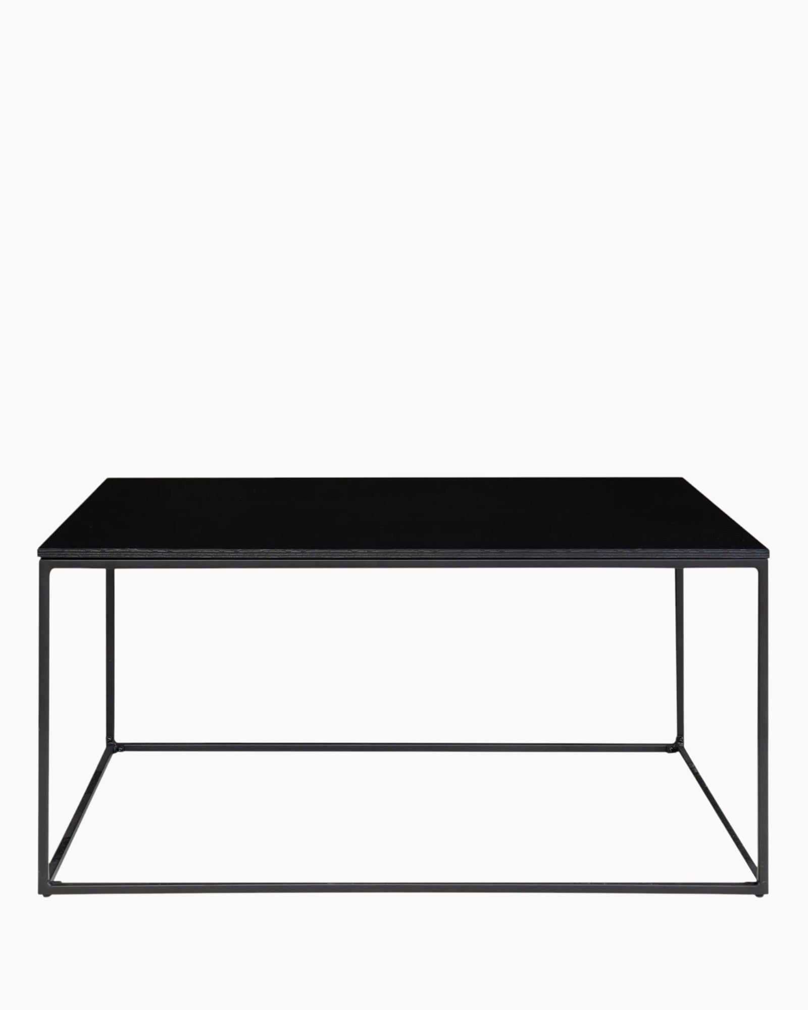 Vita Couchtisch – Schwarz – Metallgestell – 60x90x45 cm