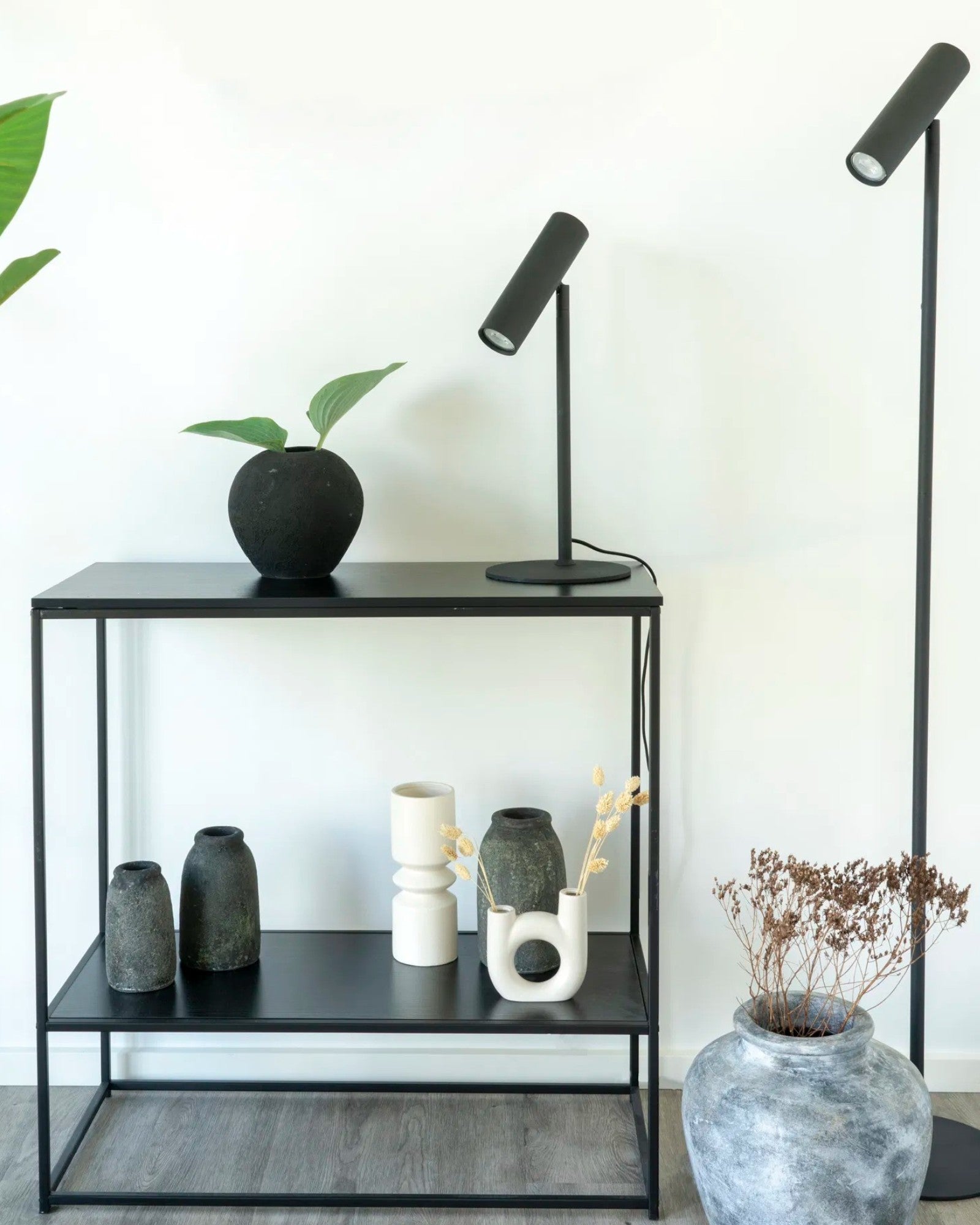 Stehlampe Paris – Schwarz, Stahl, 150 cm, Modernes Design