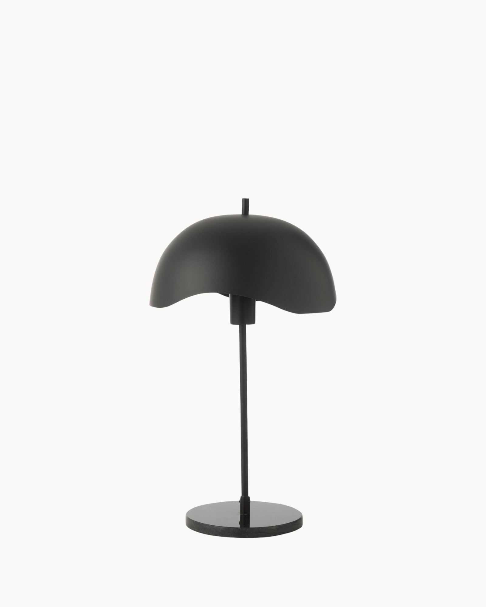 Tischlampe – Modern Schwarz – Metall mit Marmorfuß – E27 Fassung
