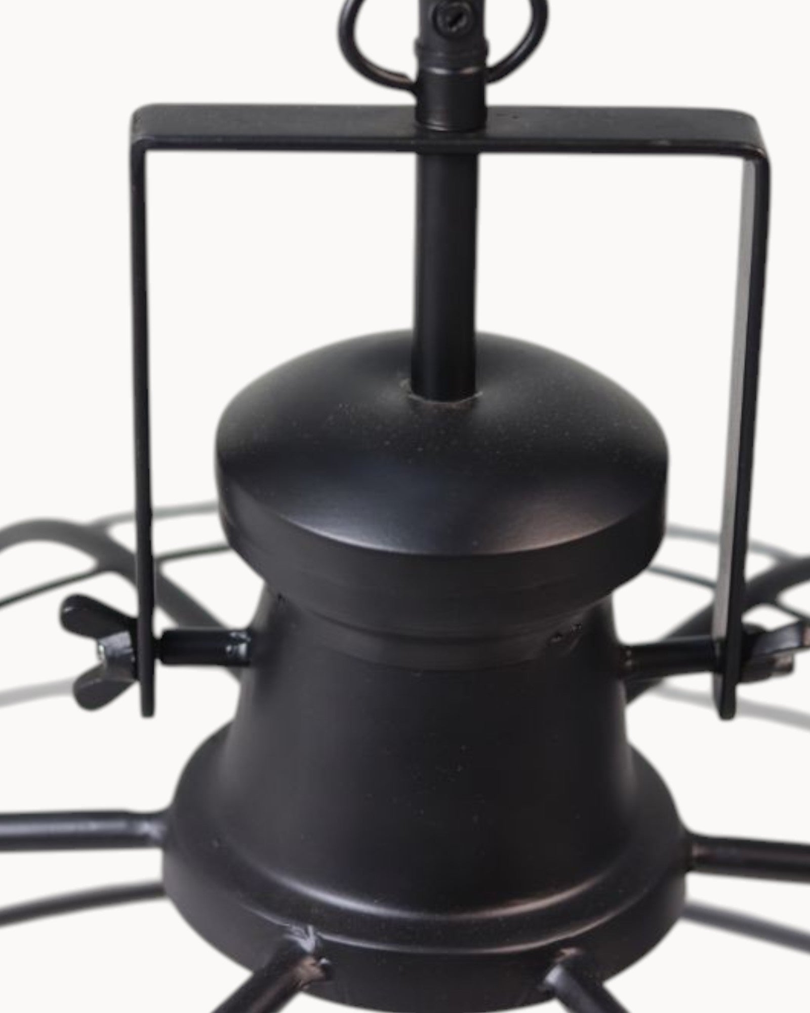 HSM Kollektion – Hängelampe – Schwarzes Metall – Ø60 cm – E27-Fassung