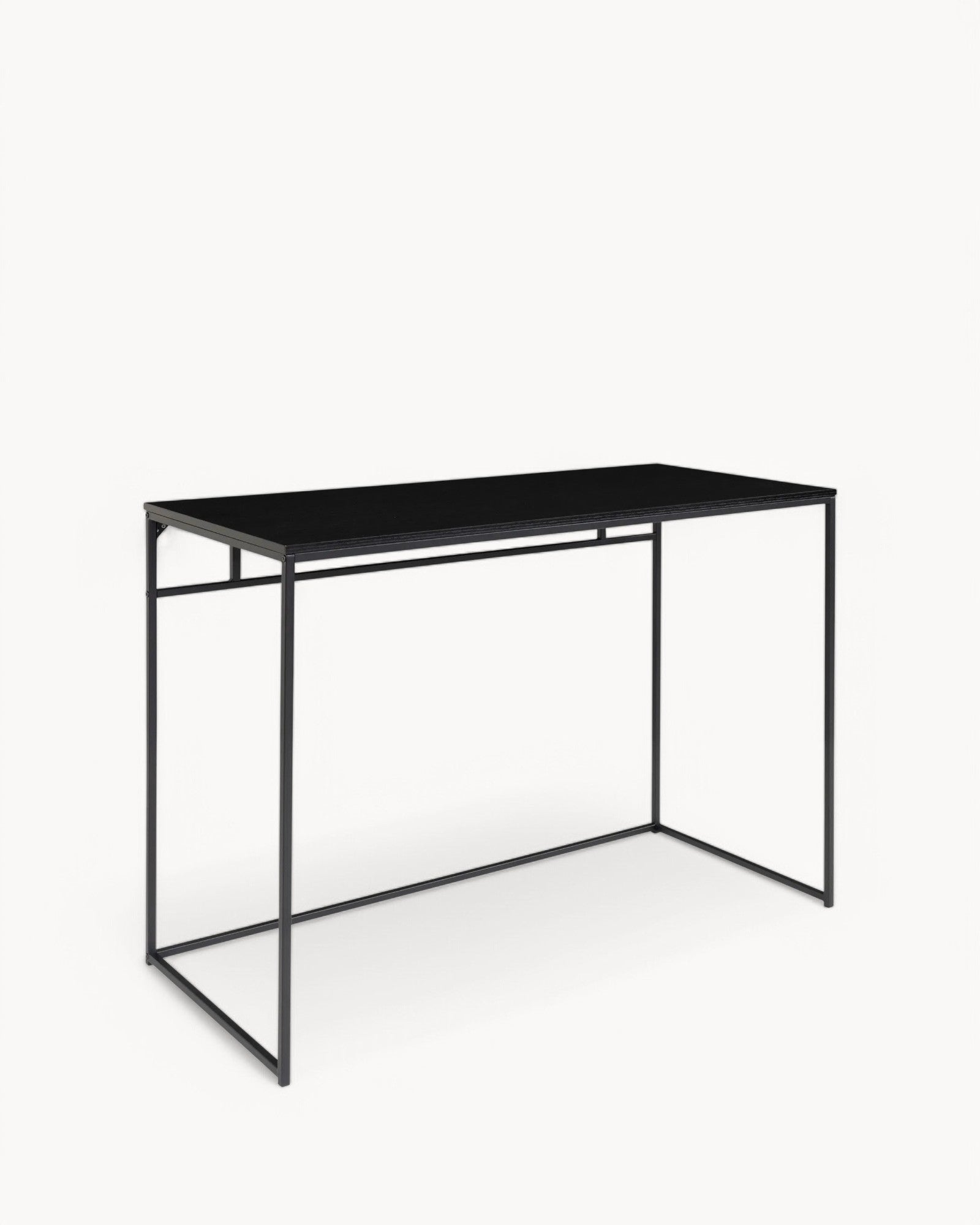 Schreibtisch Vita – Schwarz, Metallgestell, 100x45x75 cm
