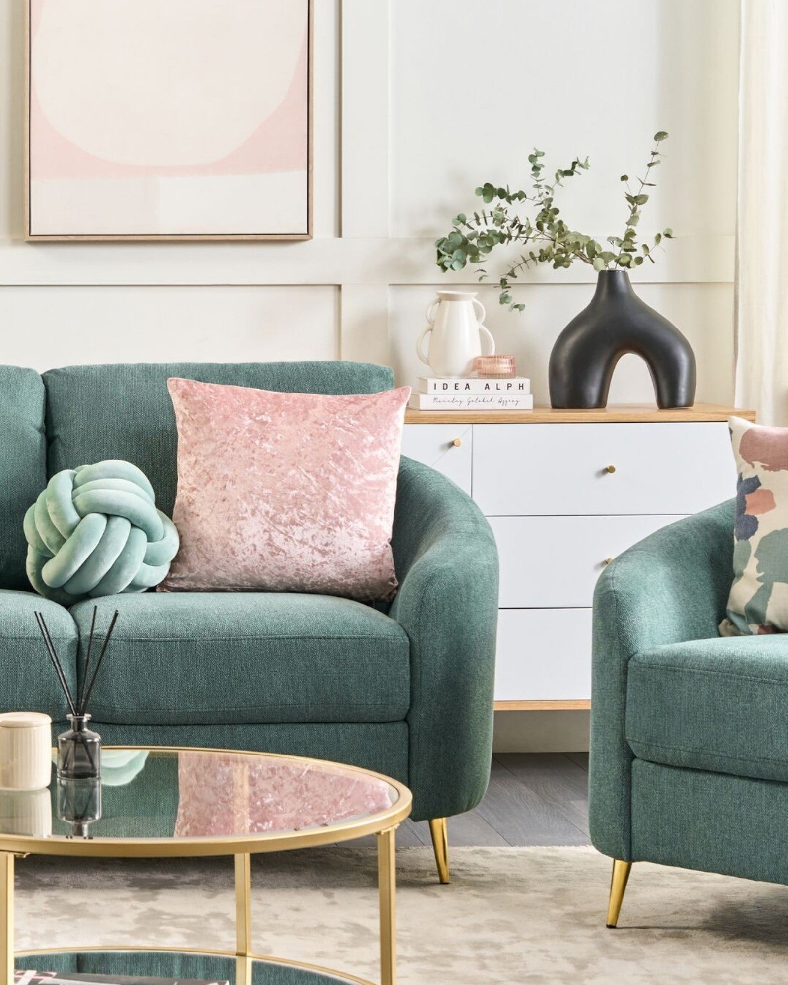 Lamia Vase – Handgefertigte schwarze Porzellan-Blumenvase, 31 cm