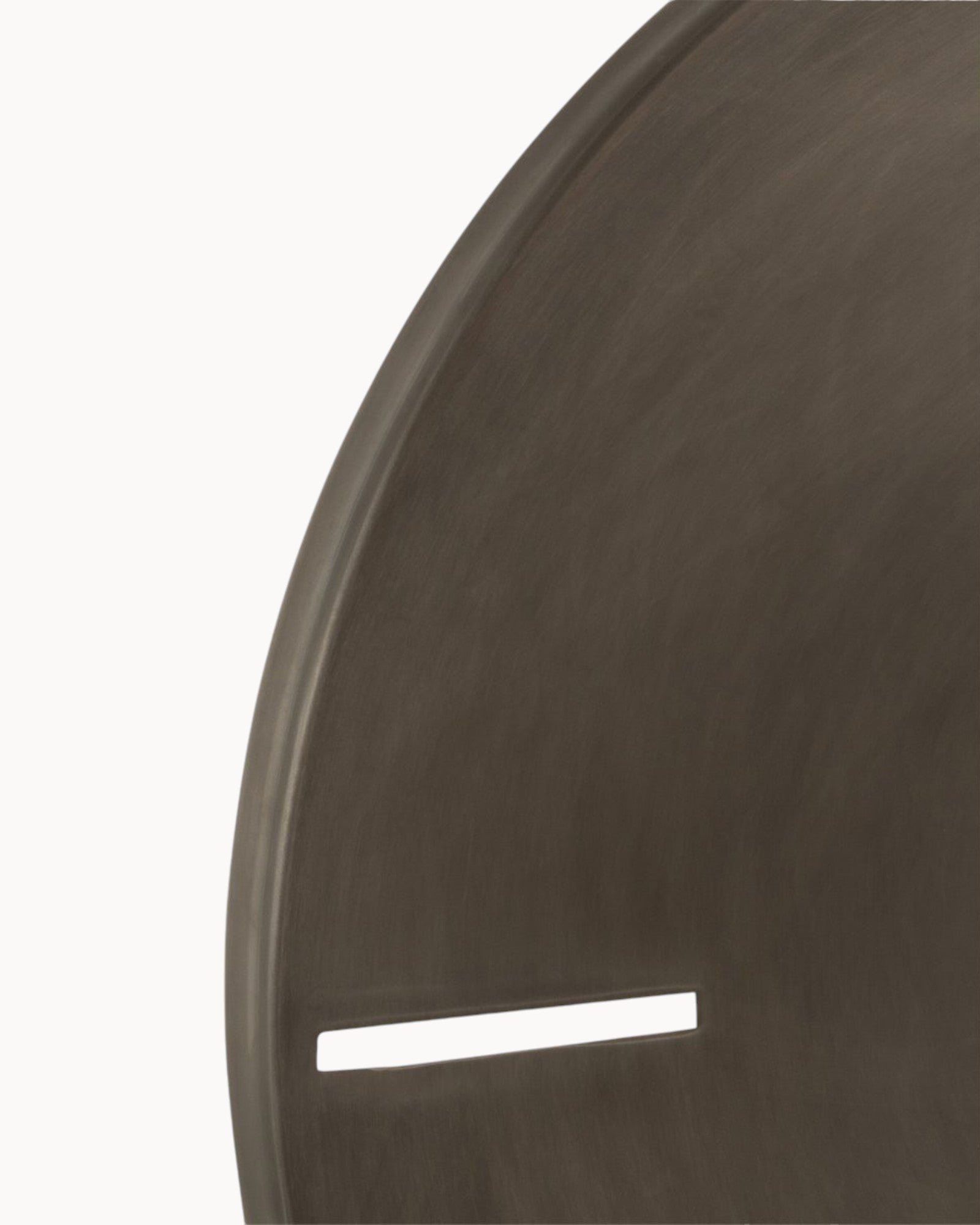 J-Line Runde Uhr – Metall Dunkelgrau Ø 50,5 cm