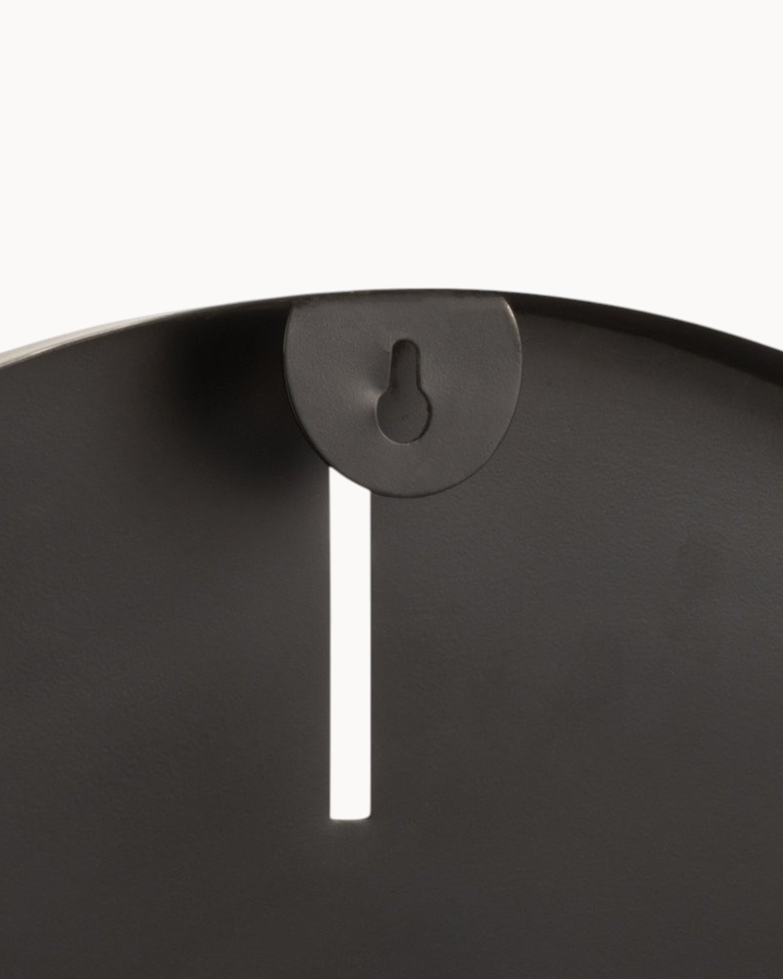 J-Line Runde Uhr – Metall Dunkelgrau Ø 50,5 cm