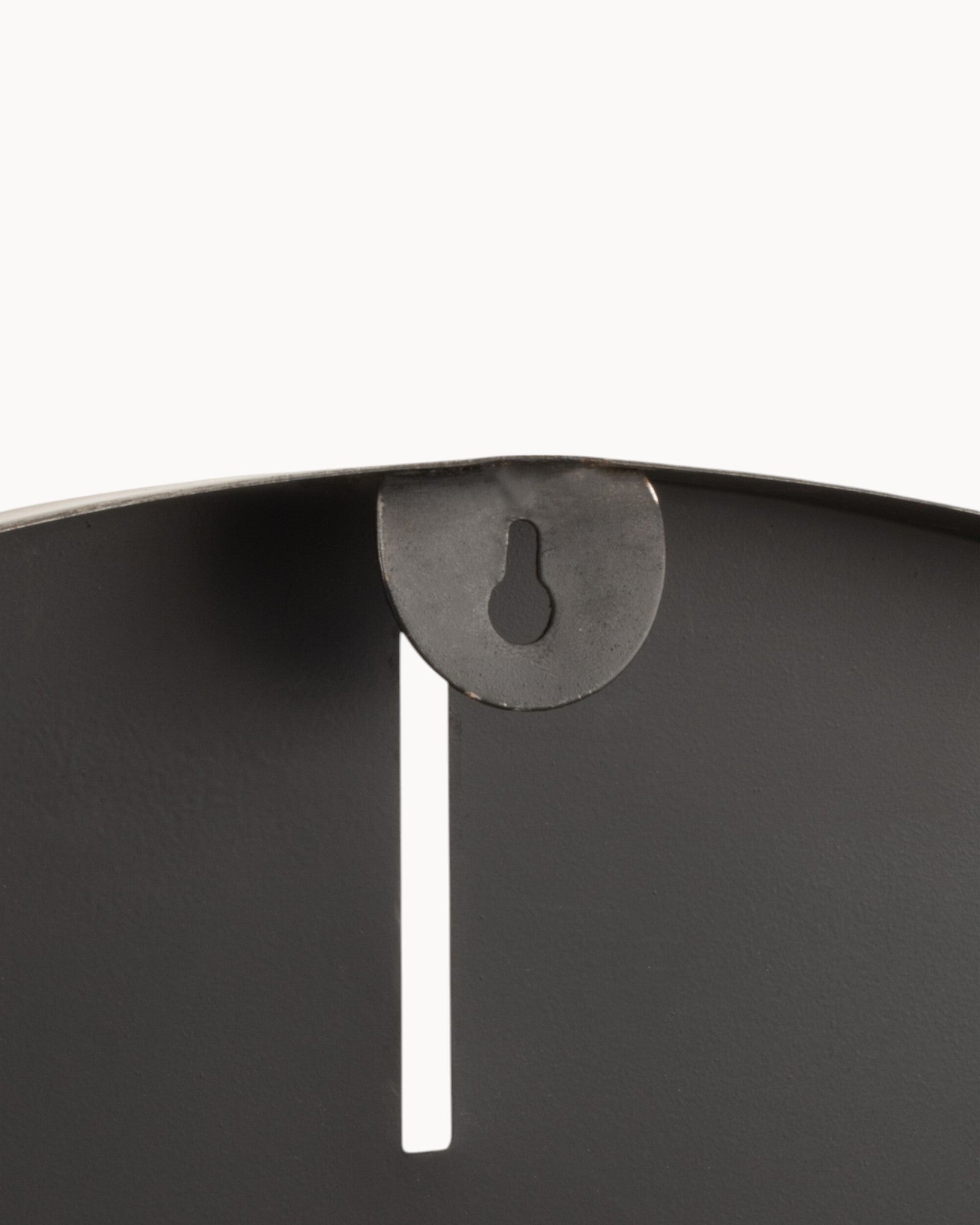 J-Line – Runde Uhr Metall – Dunkelgrau – Ø 76,5 cm – Modern Design