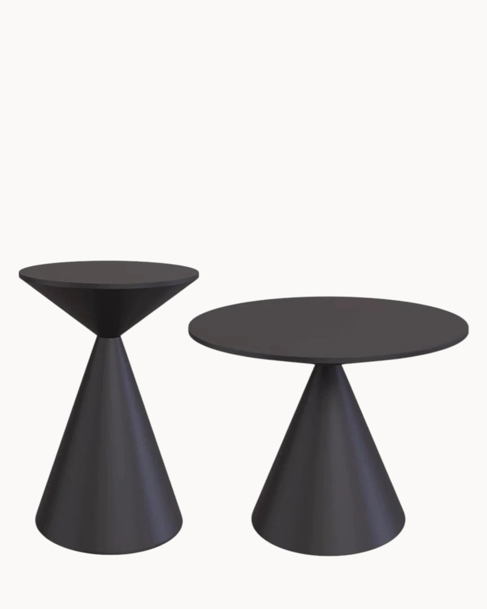 Mica Decorations – Beistelltisch Schwarz – Metall Ø60 x H42 cm