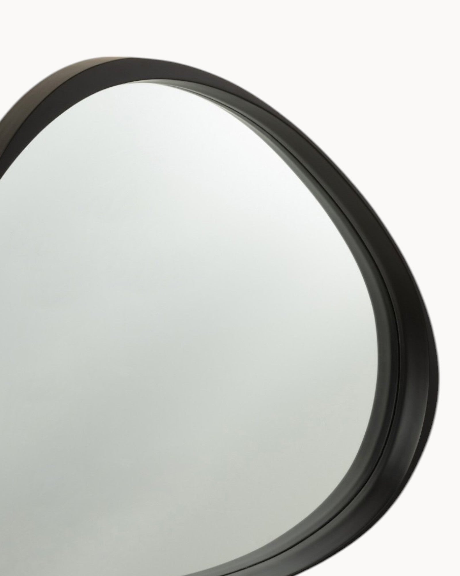 J-Line – Spiegel Giles Schwarz – Glas – Modern – Small