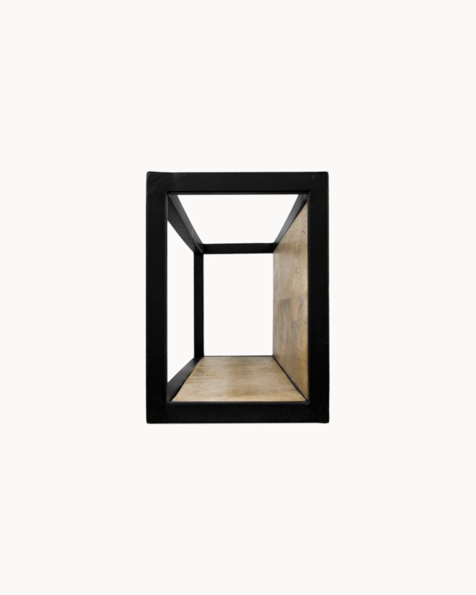 Wandregal – HSM Collection Levels – Mangoholz/Metall – Natur/Schwarz