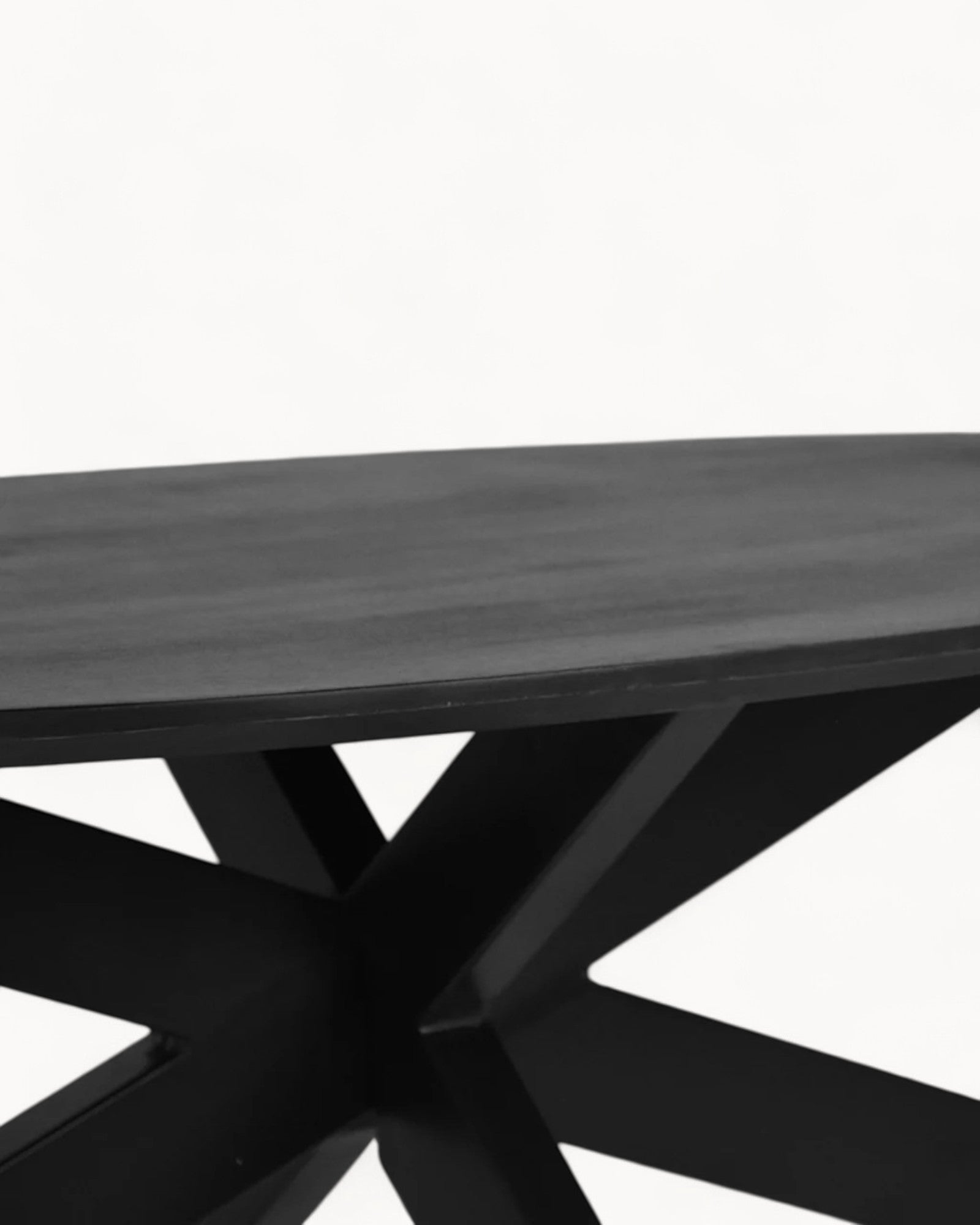 Couchtisch rund – Marmor Schwarz mit Metallbeinen – Ø80 cm