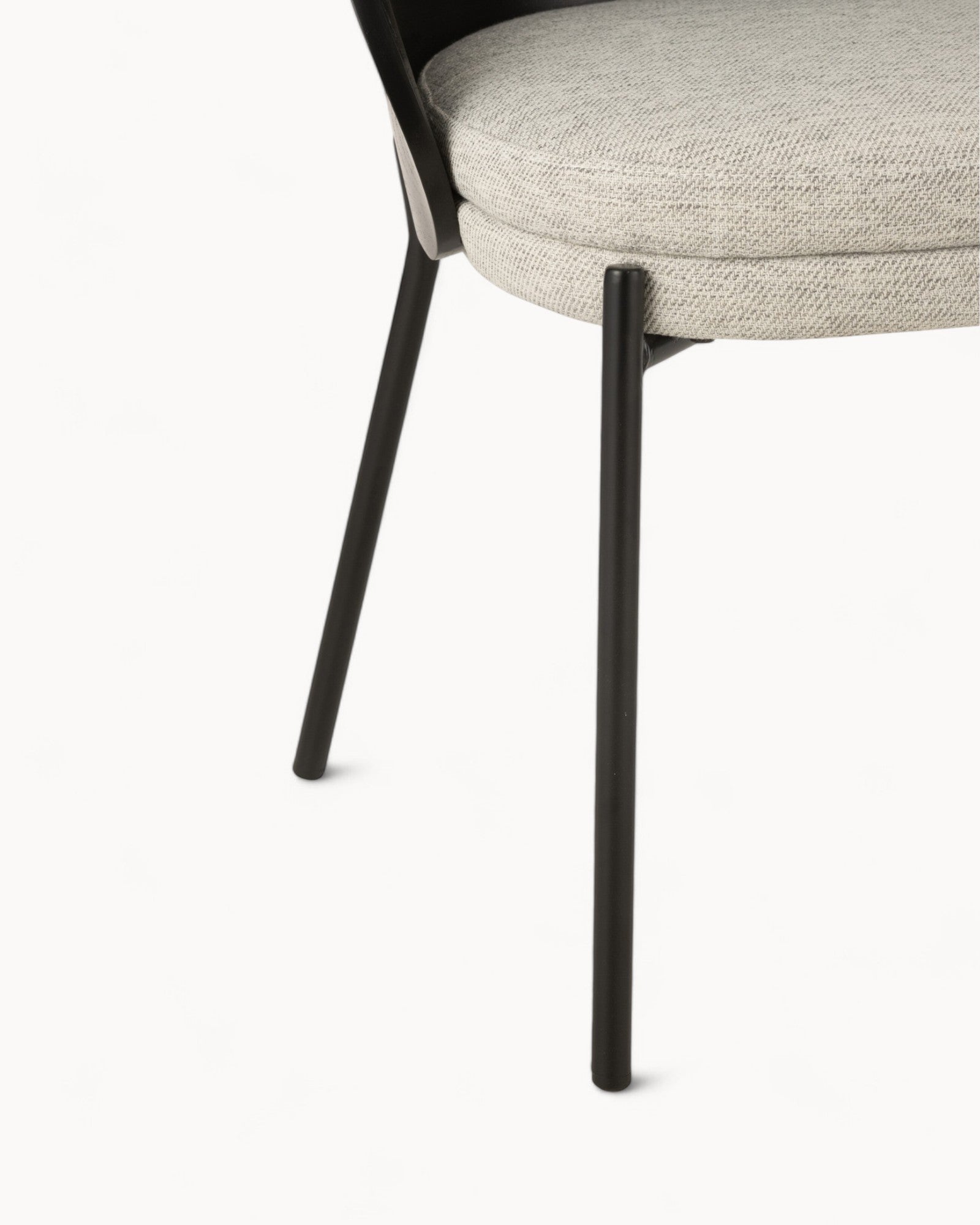 J-Line Stuhl Lone – Sperrholz & Metall Schwarz/Grau – Moderner Designstuhl