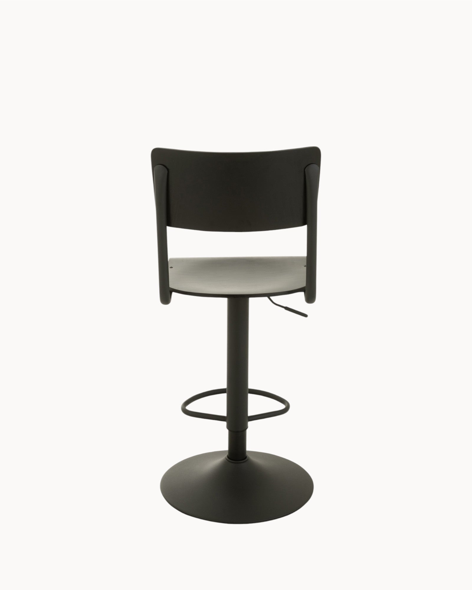 J-Line – Barhocker Holz/Metall Schwarz – Industrial Design, 79 cm Sitzhöhe