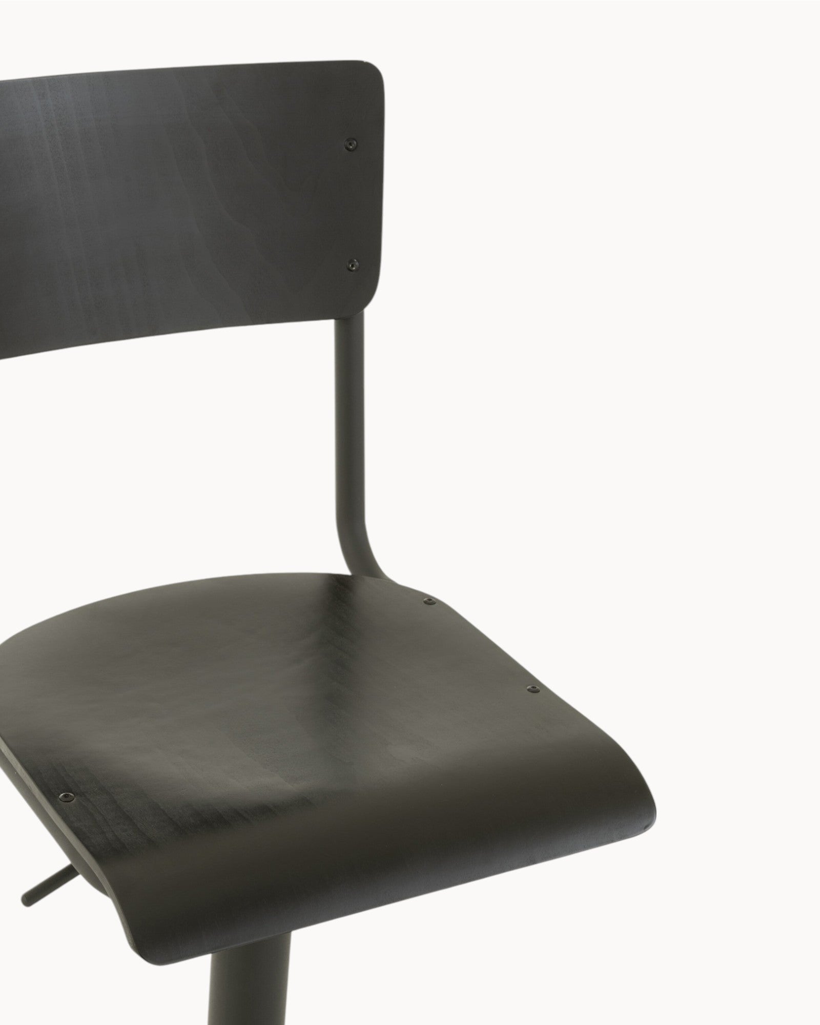 J-Line – Barhocker Holz/Metall Schwarz – Industrial Design, 79 cm Sitzhöhe