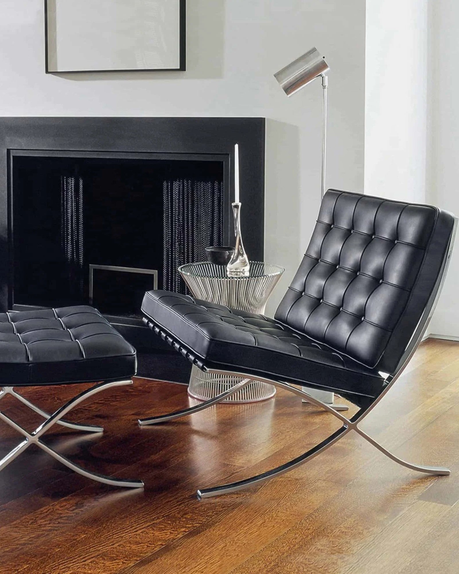 Mit Fußteil Schwarzes Kunstleder