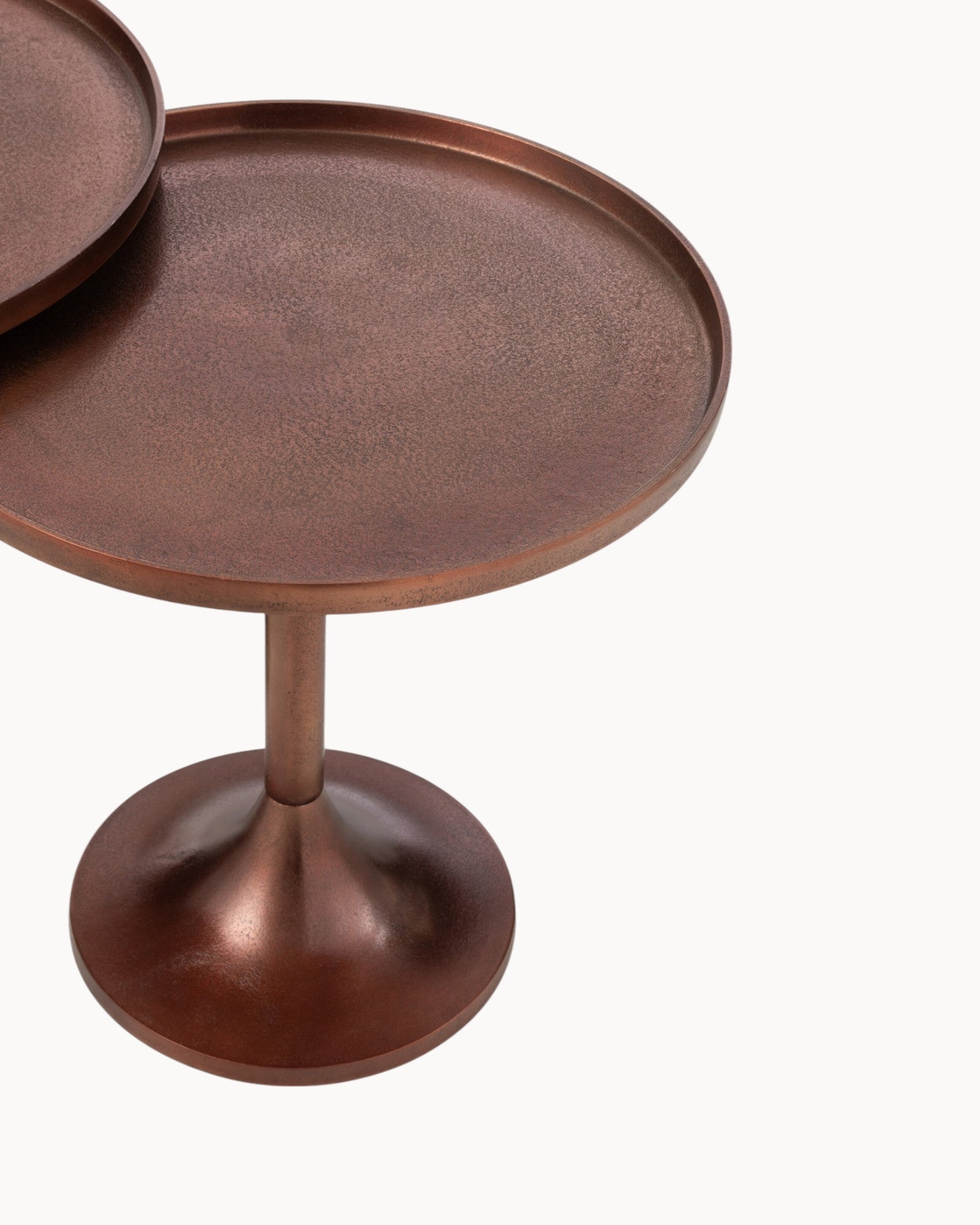 J-Line – Beistelltisch Set – Aluminium Bronze, 2er Set, modernes Design