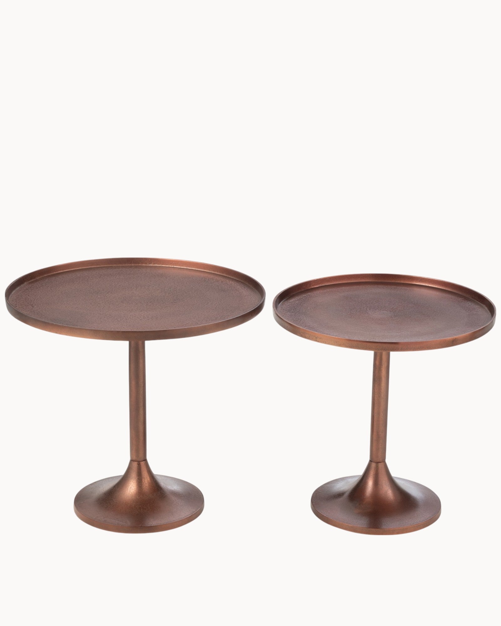 J-Line – Beistelltisch Set – Aluminium Bronze, 2er Set, modernes Design