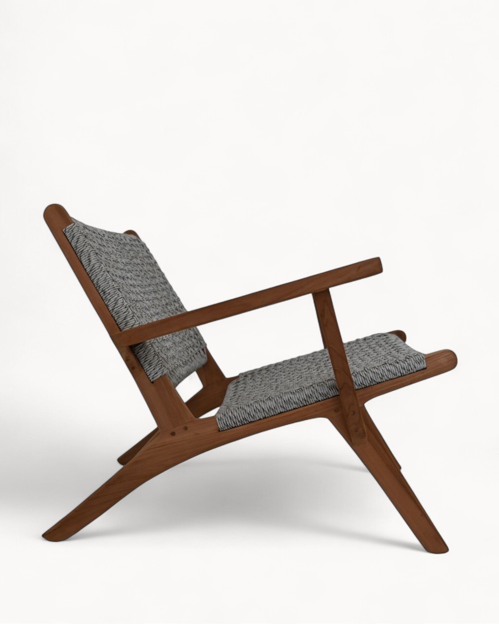HSM Collection - Rio Lounge Gartenstuhl - Teak/Bananenblatt, 67 cm