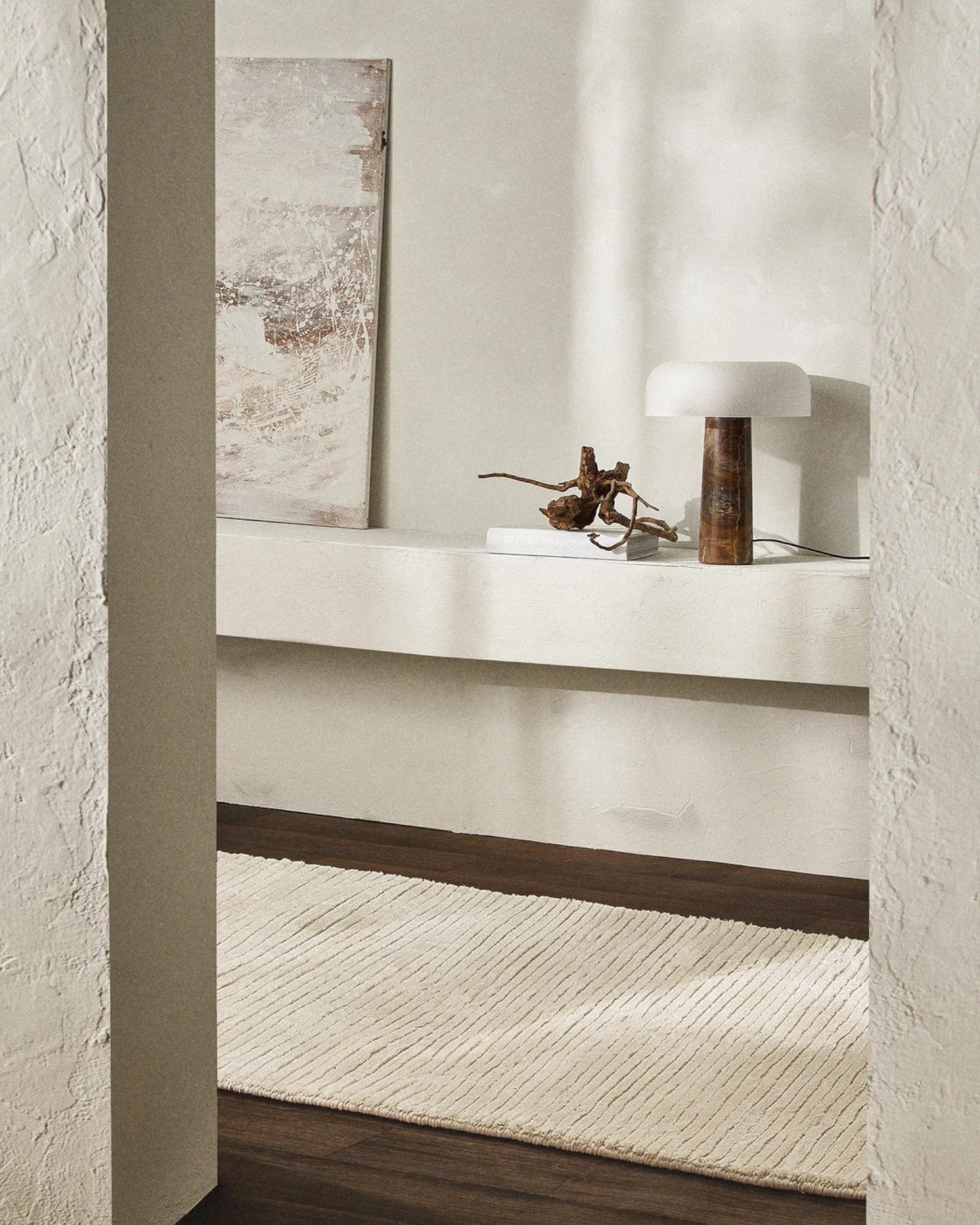 Marmoriertes Braun-Weiß