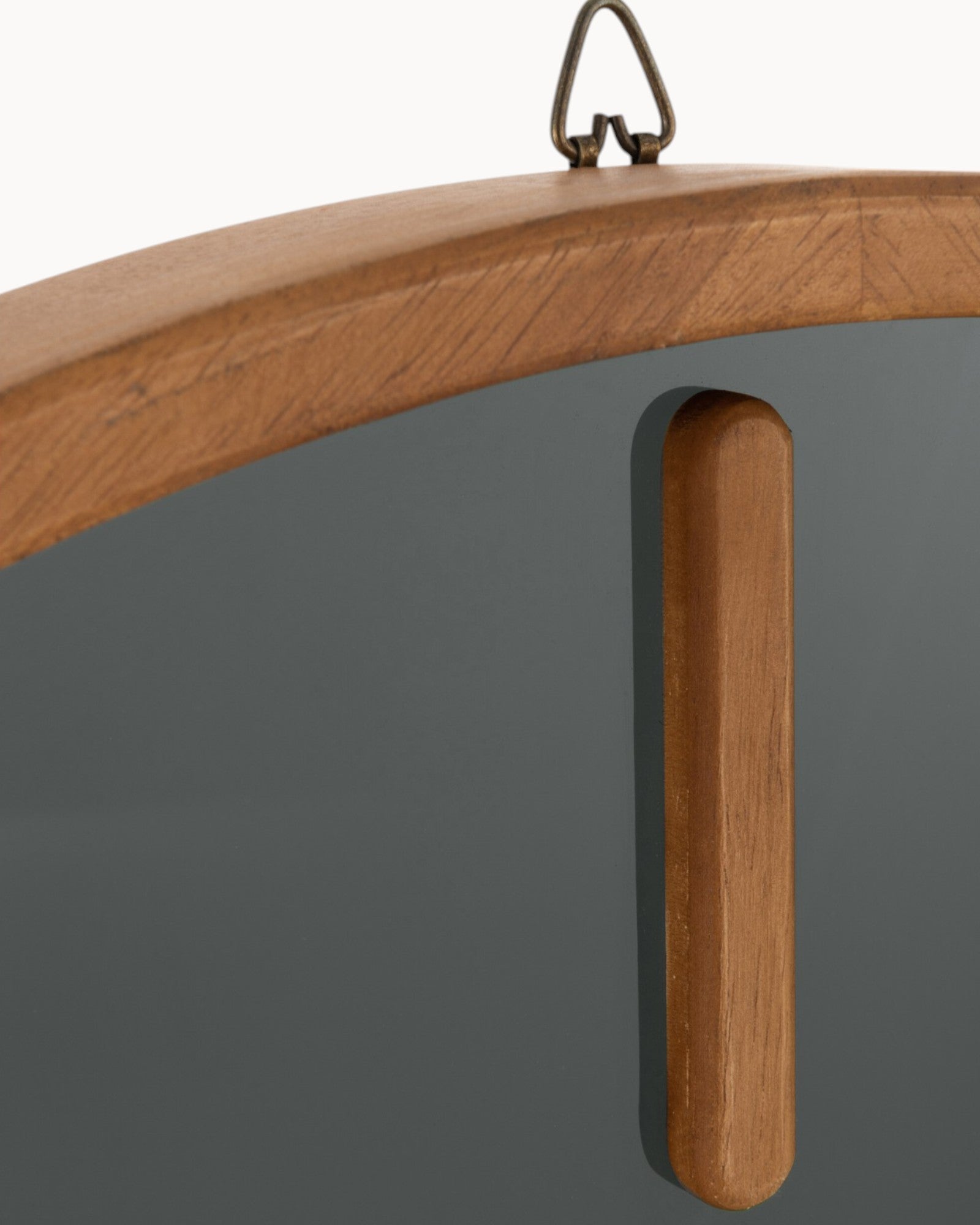 J-Line – Wanduhr Rund – Holz & Glas | Braun/Schwarz | Ø 40 cm