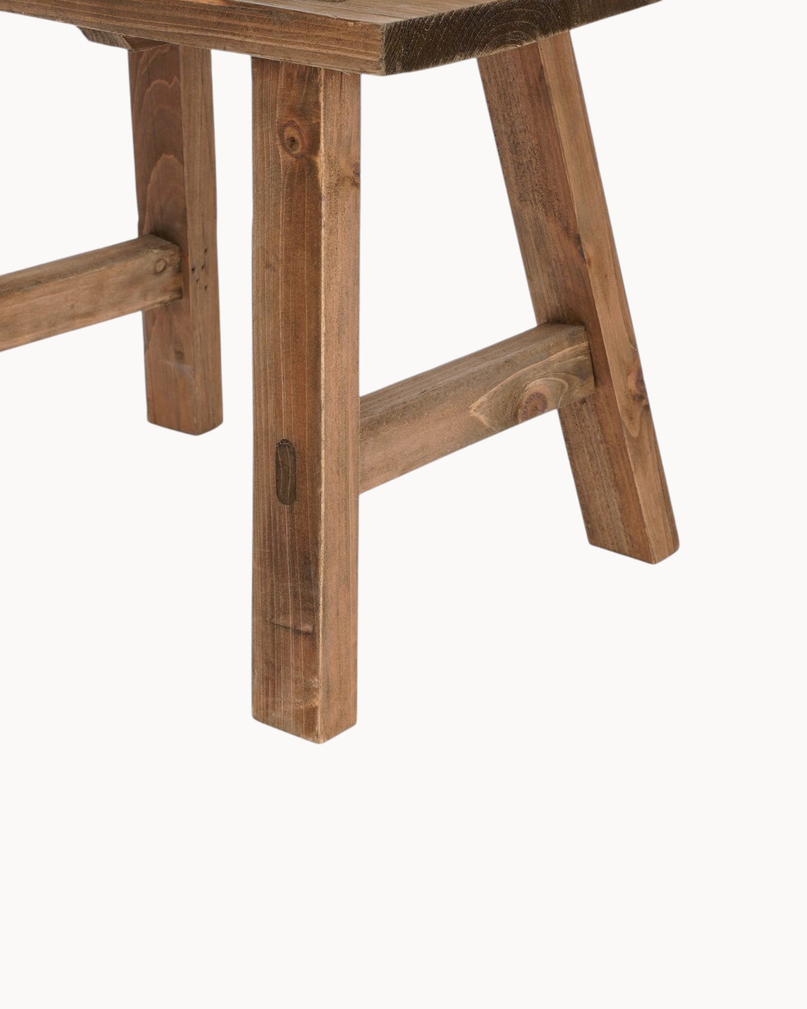 Mica Decorations Holzhocker Braun – Recyceltes Holz – 38x29x34 cm