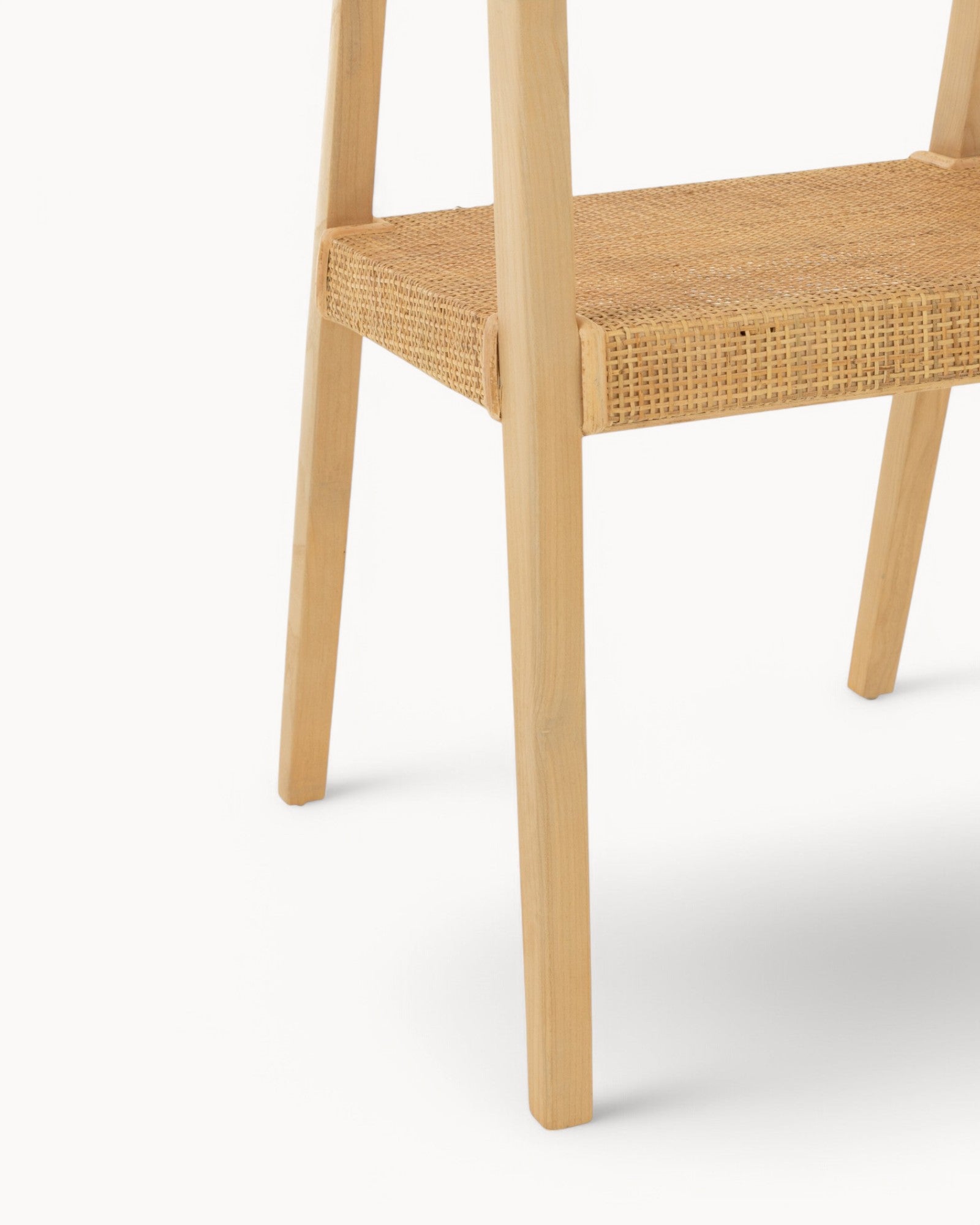 J-Line – Esszimmerstuhl Emma – Teakholz Natur – 55x55x71 cm