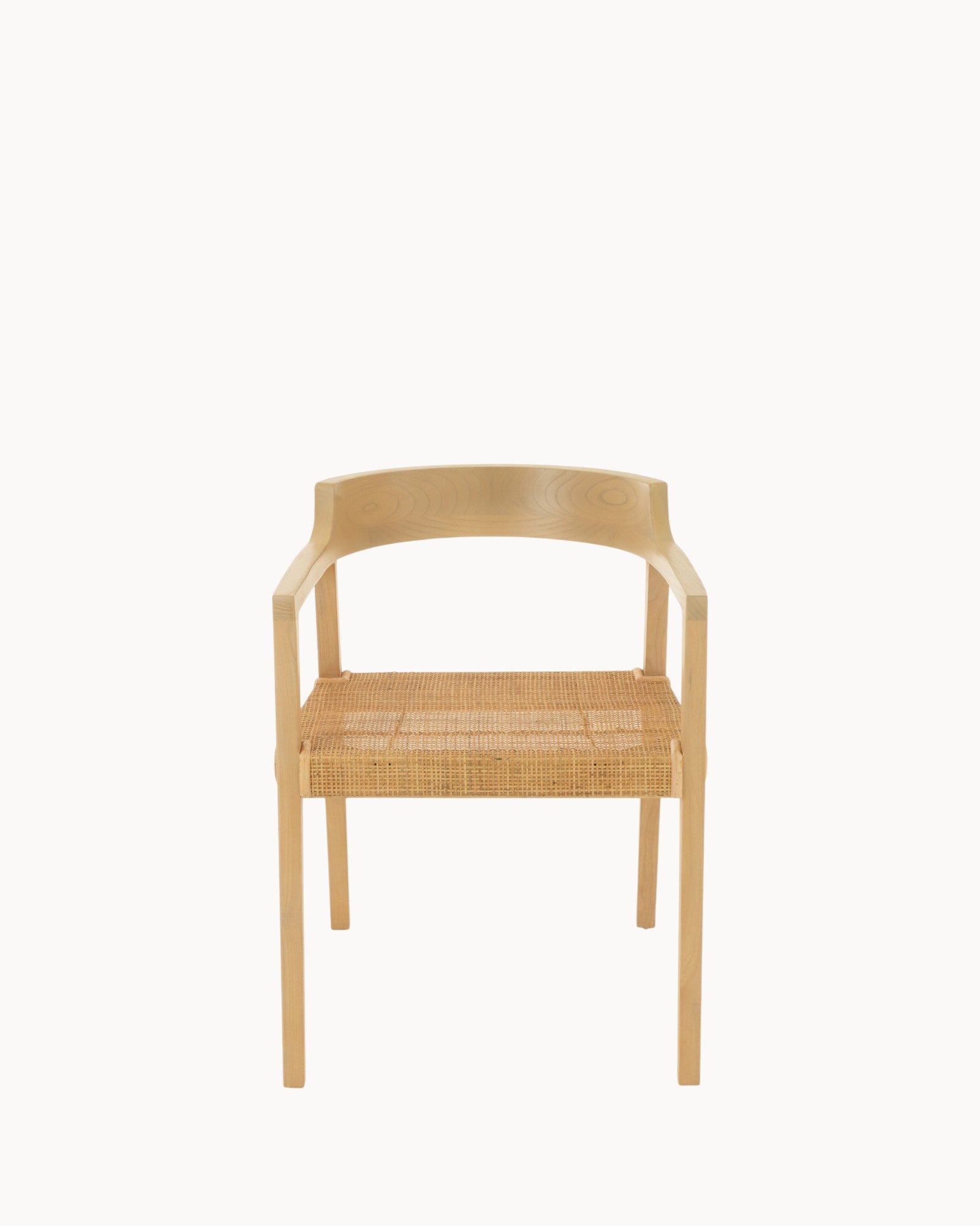 J-Line – Esszimmerstuhl Emma – Teakholz Natur – 55x55x71 cm