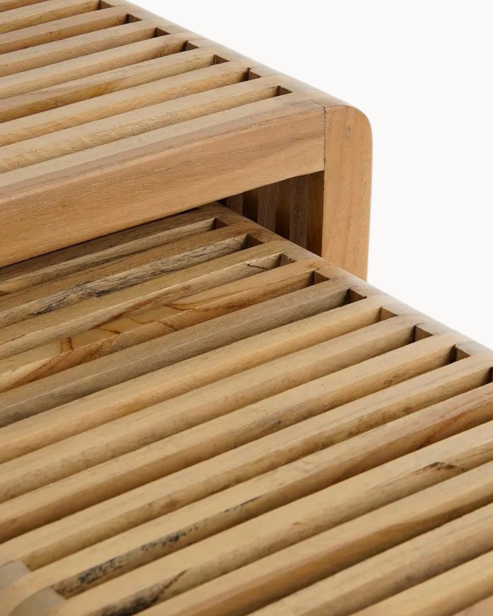 Mica Decorations – Yonker Beistelltisch 3er-Set – Recyceltes Holz – Braun – L44 x B34 x H50 cm