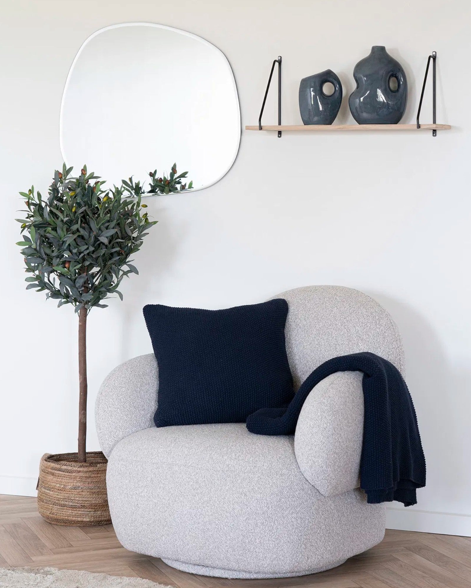 Aosta Körbe – Set aus 2 natürlichen Bananenblatt Körben – Natürlich