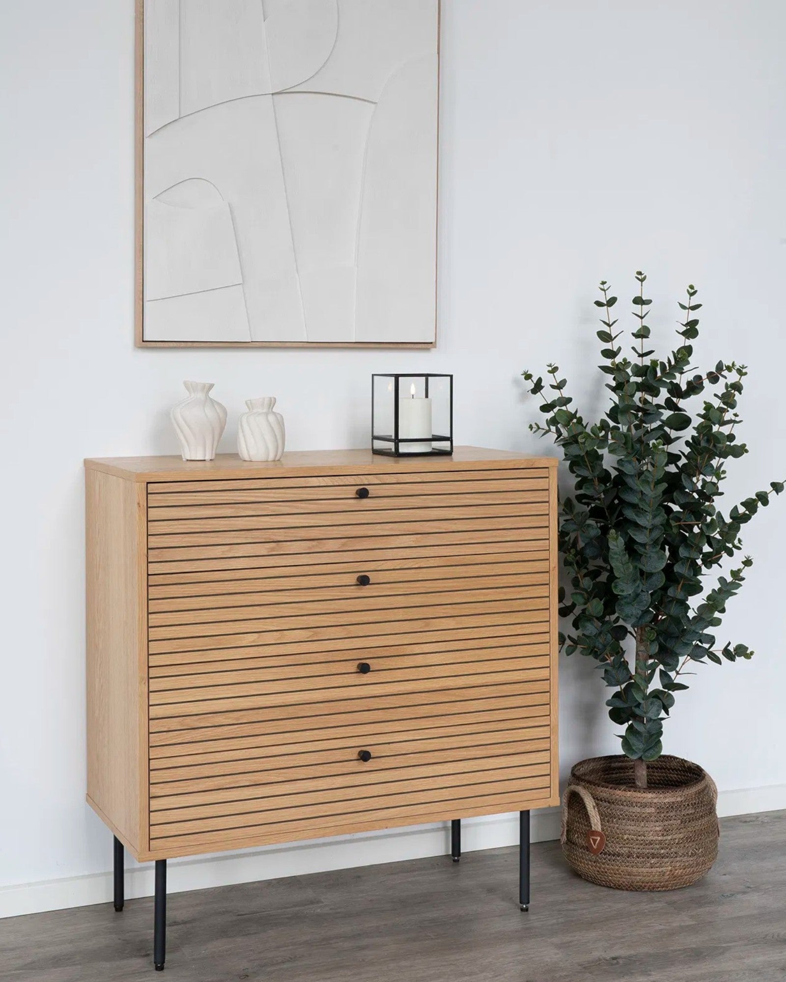 Aosta Körbe – Set aus 2 natürlichen Bananenblatt Körben – Natürlich