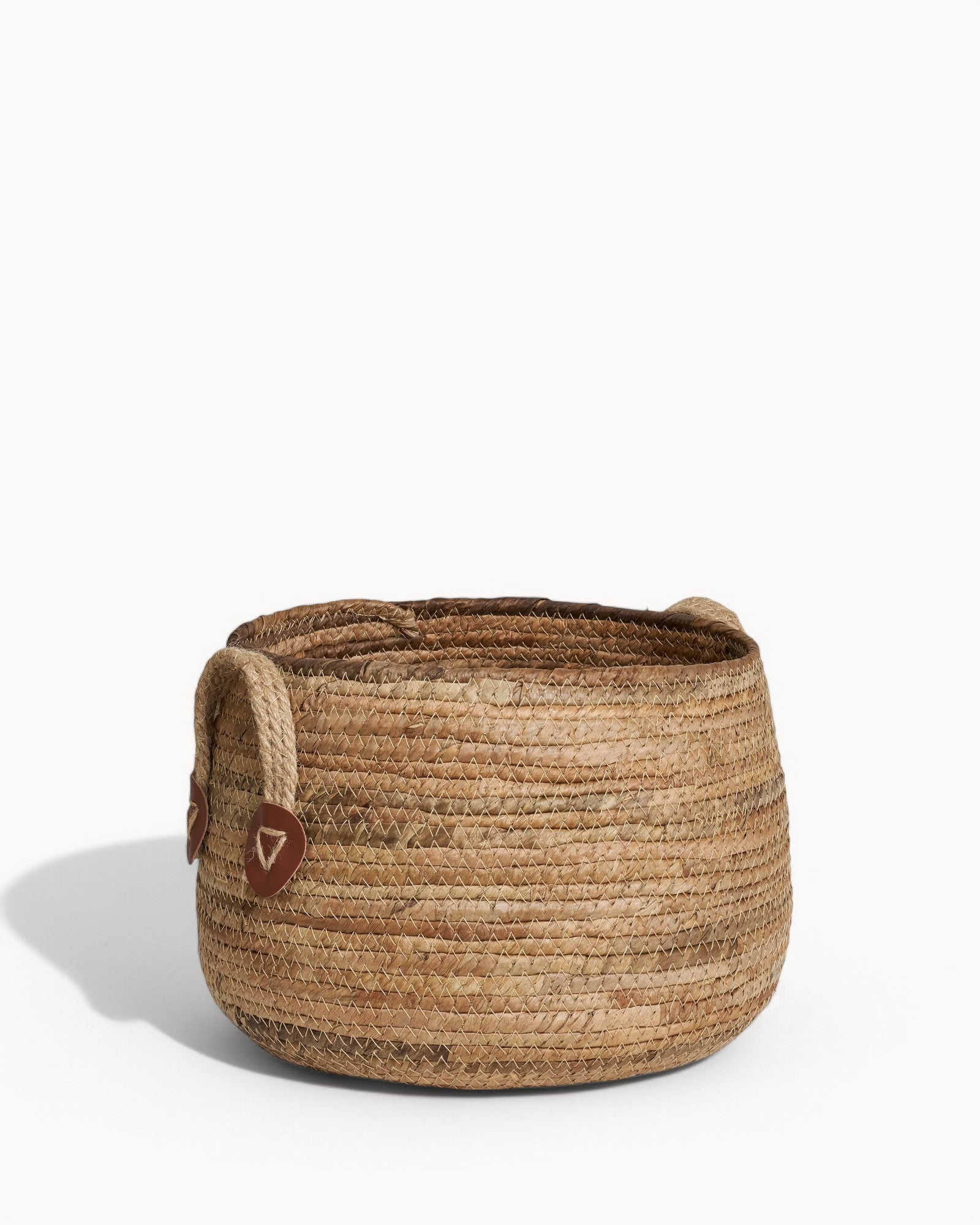 Aosta Körbe – Set aus 2 natürlichen Bananenblatt Körben – Natürlich