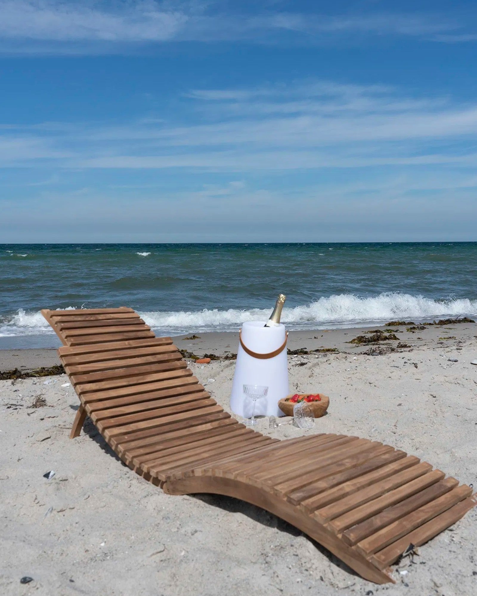 House Nordic – Arrieta Teak-Sonnenliege, wetterfest, natur