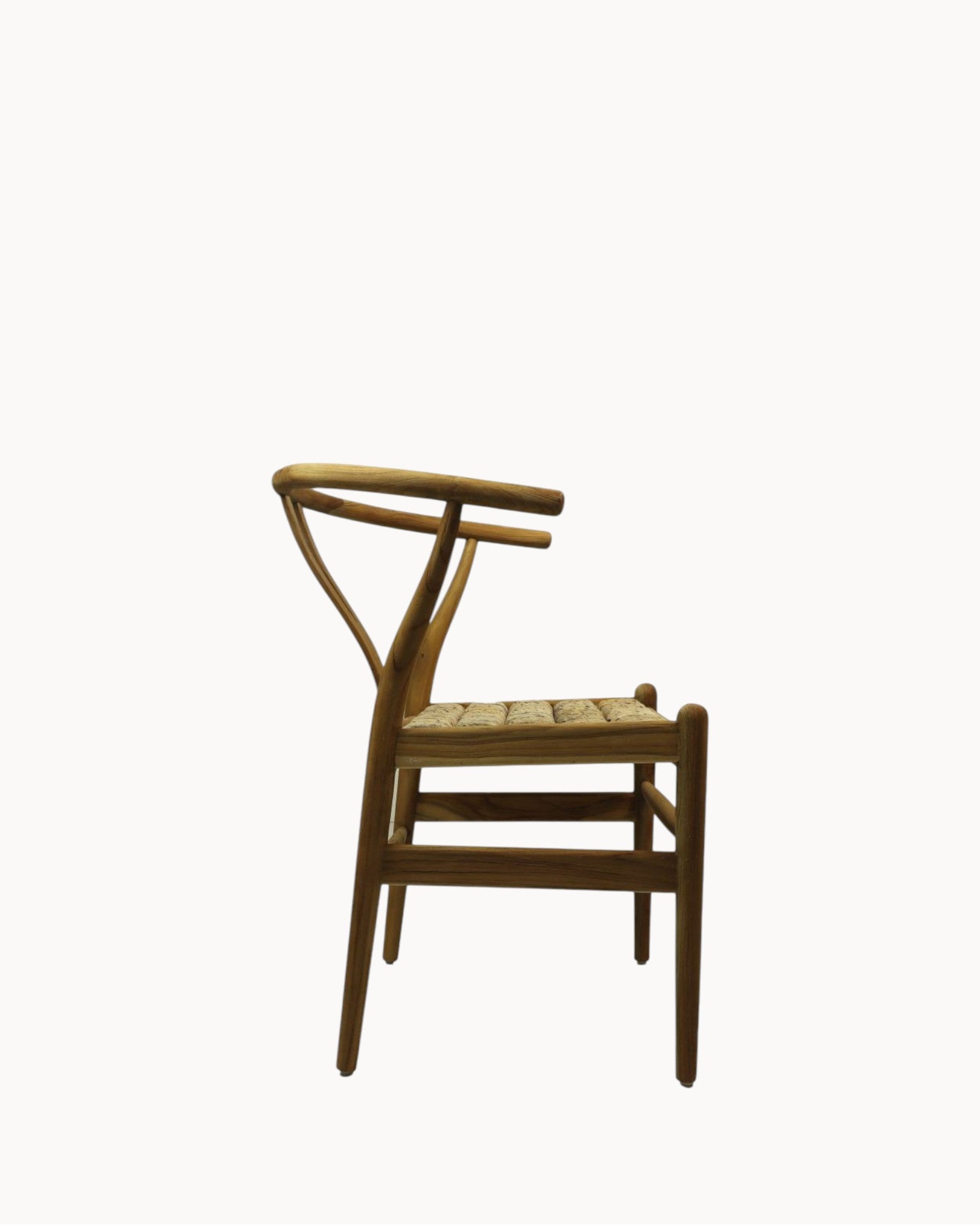 Esszimmerstuhl - HSM Collection Delilah - Natur - Teak und Bananenblatt