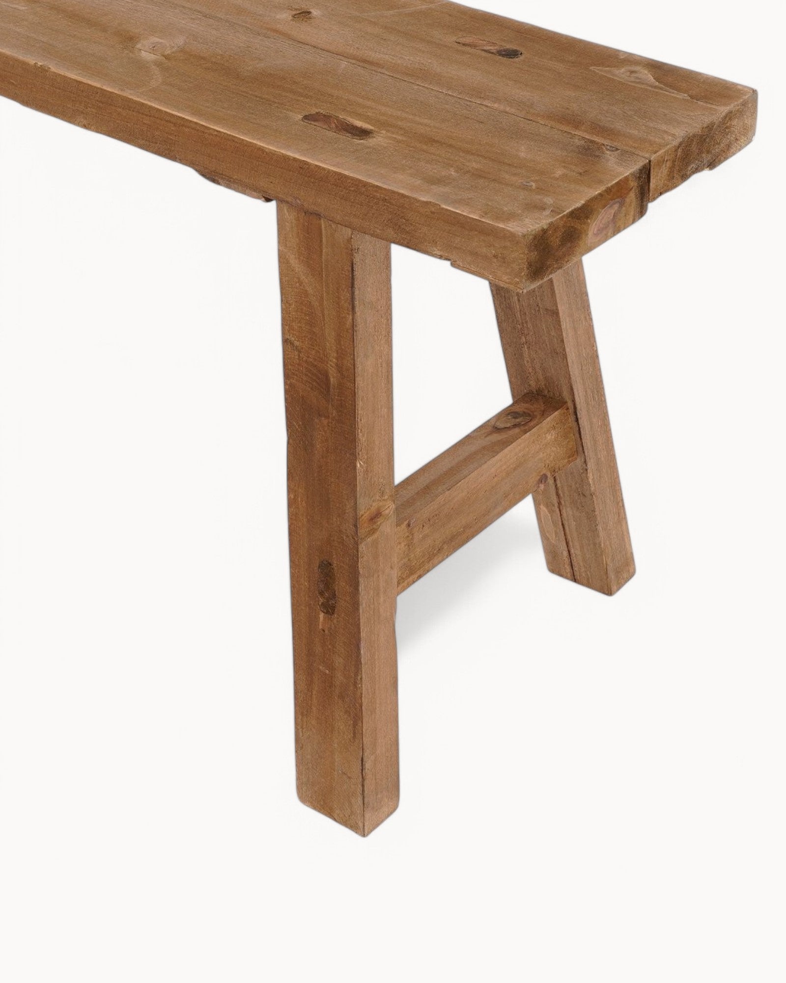 Mica Decorations – Holzbank aus recyceltem Holz – Braun – L108 x W20 x H36,5 cm