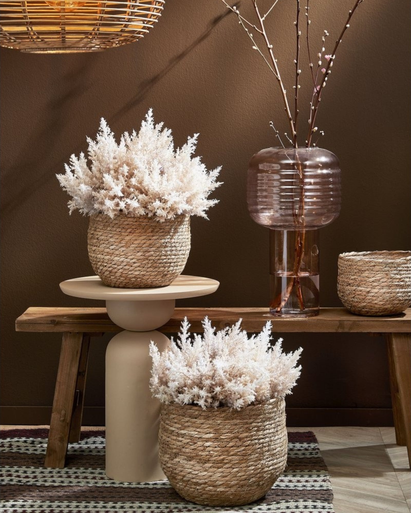 Mica Decorations – Holzbank aus recyceltem Holz – Braun – L108 x W20 x H36,5 cm