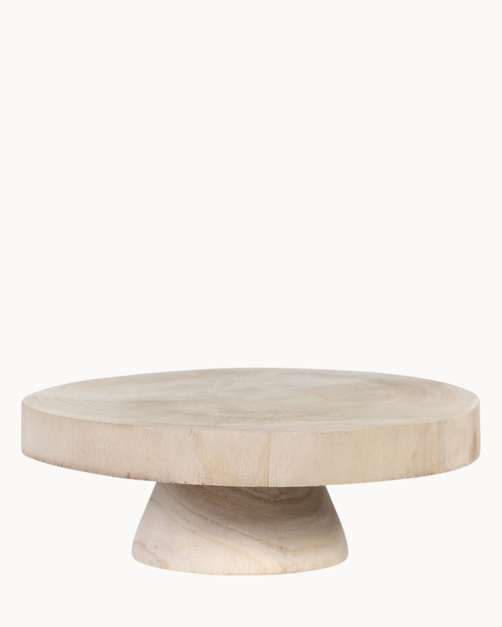 Mica Decorations – Pflanzenständer aus Holz – Hellbraun – Ø30 cm, H10,5 cm